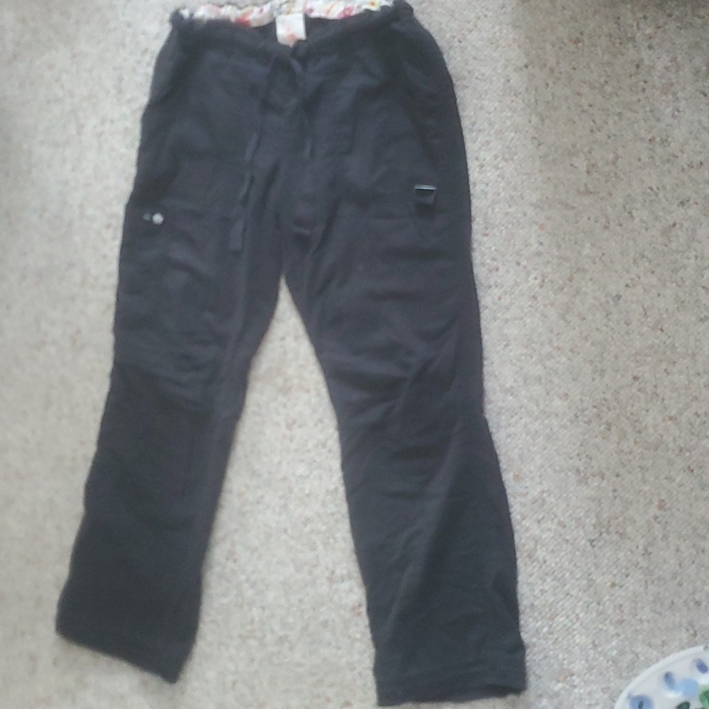 Vintage thrifted black cargo jeans size small